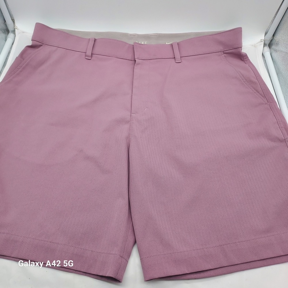 Nike Dri-FIT Repel Golf Shorts‎ Mauve Pink Herringbone FD5721-523 Mens 38